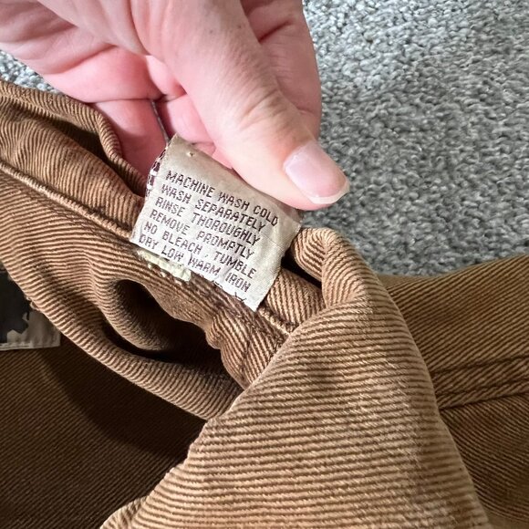 Vintage‎ Exhaust jacket mens large brown duck canvas denim hip hop 90s workwear - Picture 10 of 13